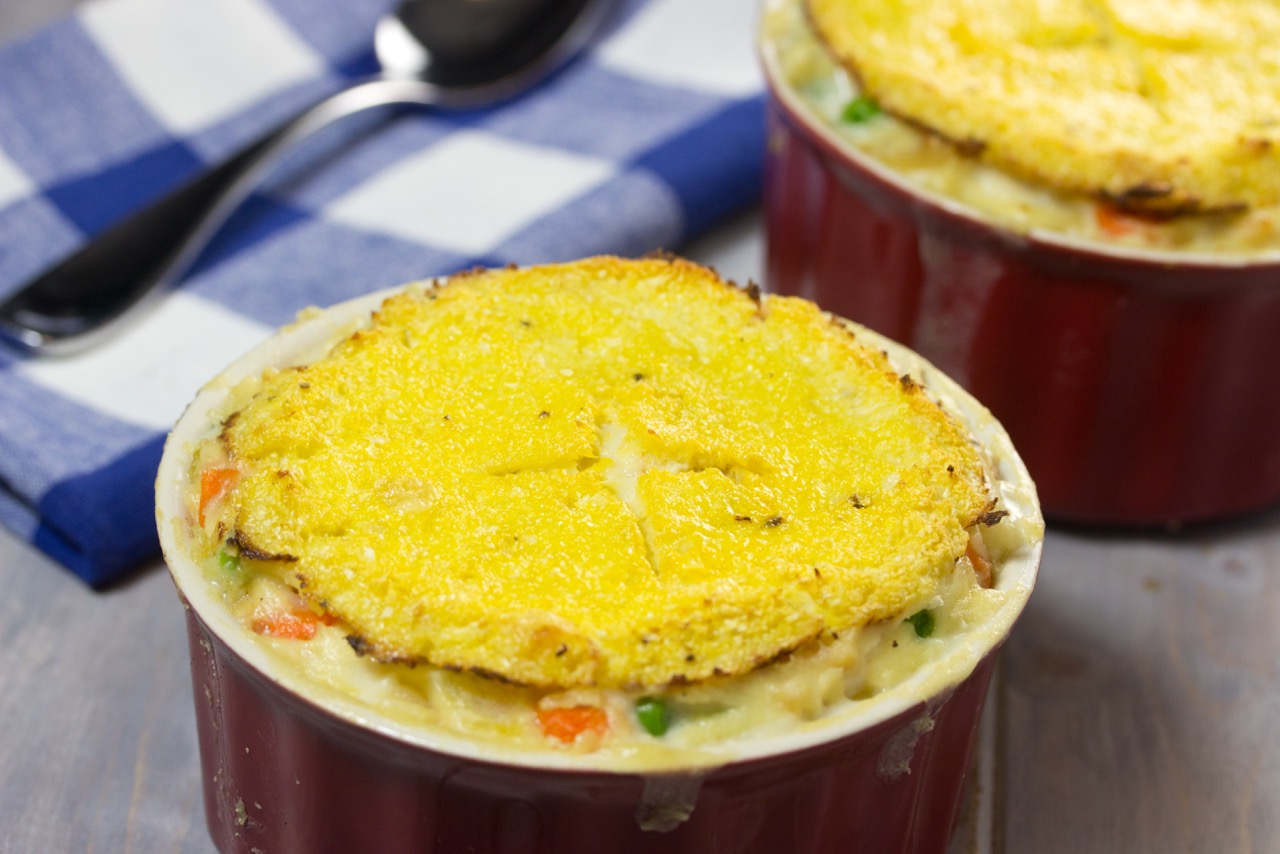 Gluten Free Chicken Pot Pie With Cauliflower Crust